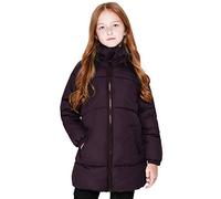 maoo garden Mädchen Winter Langer Puffer Leichter Mantel Dick gepolstert Weiches Fleece Jacke mit Kapuze 817 Lila 9-10Y