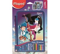 Maped Pencil case dobbel Pirates with content 34 items