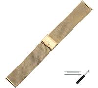 MARBURGER Uhrenarmband 20mm Edelstahl Gold - Werkzeug Montage Set 84701200020