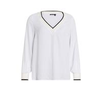 Marc Aurel - Bluse aus edlem Satin off white varied - Gr. - 36