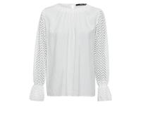 Marc Aurel - Blusenshirt mit Spitzenärmeln - Eleganz trifft auf Leichtigkeit weiß - Gr. - 42