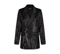 Marc Aurel - Eleganter Tuxedo-Blazer aus Paillettenjersey schwarz - Gr. - 36