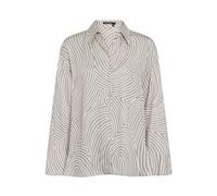 Marc Aurel - Hemd mit grafischem Print grey creme varied - Gr. - 46