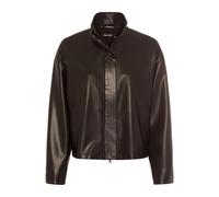 Marc Aurel - Jacke aus softem Kunstleder mit Velours-Abseite schwarz - Gr. - 38