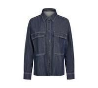 Marc Aurel - Jeanshemd mit Logostick dark blue denim - Gr. - 42