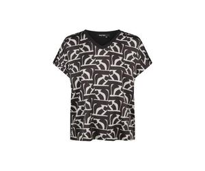 Marc Aurel - Marc Aurel Blusenshirt - Grafischer Charme in Viskose-Satin schwarz-mehrf. - Gr. - 36