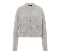 Marc Aurel - MARC AUREL Strickjacke - Luxuriöses Chenille-Garn mit Schmuckknöpfen grau mehrf. - Gr. - 36