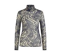 Marc Aurel - Meshshirt mit abstraktem Tigerprint night blue varied - Gr. - 44