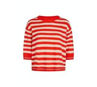 Marc Aurel - Rundhalspullover mit Ringeln - Ein glänzender Akzent in deiner Garderobe orange Druck - Gr. - 38