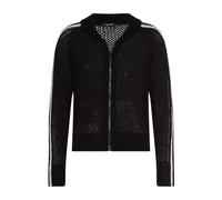 Marc Aurel - Strickjacke aus Netz-Struktur black - Gr. - 34