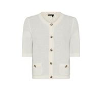 Marc Aurel - Strickjacke aus Sommer-Bouclé white - Gr. - 40