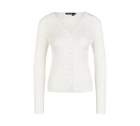Marc Aurel - Strickjacke im Rippenmuster off white - Gr. - 40