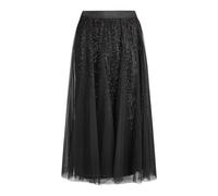 Marc Aurel - Tüllrock mit Pailletten-Futter - Glamour trifft auf Komfort schwarz - Gr. - 34