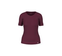 Marc Cain Additions - Baumwollstretch-Shirt mit Halbarm winetasting - Gr. - 34