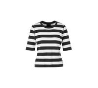 Marc Cain Additions - Femininer Sweater Rethink Together white and black - Gr. - 40