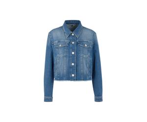 Marc Cain Additions - Kurze Jeansjacke aus Baumwollstretch blue denim - Gr. - 38