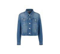 Marc Cain Damen Jeansjacke aus Baumwoll-Mix, blue, Gr. 44