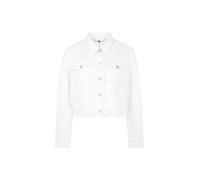 Marc Cain Additions - Kurze Jeansjacke aus Baumwollstretch white - Gr. - 38
