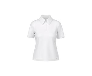 Marc Cain Additions - Poloshirt aus Baumwollstretch white - Gr. - 36