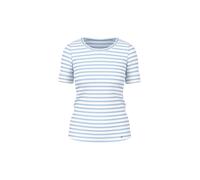 Marc Cain Additions - Ringel-T-Shirt aus Baumwoll-Ripp skyway new - Gr. - 46