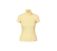Marc Cain Slim Fit T-Shirt mit Polokragen in Hellgelb, Größe 42