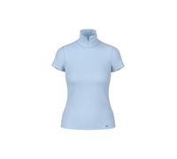 Marc Cain Slim Fit T-Shirt mit Polokragen in Hellblau, Größe 44