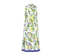Marc Cain Additions - Viskose-Kleid mit Zitronen-Oliven-Print white - Gr. - 38