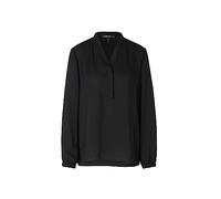 Marc Cain Bluse mit V-Ausschnitt in Black, Größe 42