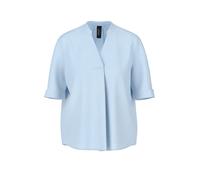 Marc Cain Regular Fit Bluse mit V-Ausschnitt in Hellblau, Größe 44