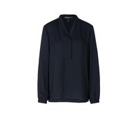 Marc Cain Bluse mit V-Ausschnitt in Marineblau, Größe 46