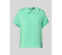 Marc Cain Blusenshirt aus Satin mit Umlegekragen in Gruen, Größe 42