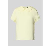 Marc Cain Blusenshirt aus Satin mit Umlegekragen in Hellgelb, Größe 42