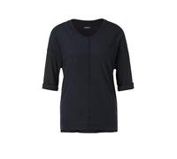 Marc Cain T-Shirt mit Paspelierung in Marine, Größe 34