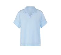 Marc Cain Damen Blusenshirt aus Baumwoll-Mix, bleu, Gr. 44