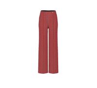 Marc Cain Hose im Allover-Look mit elastischem Bund in Rot, Größe 34