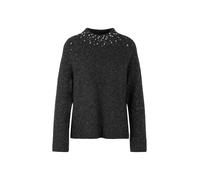Marc Cain Pullover mit Schmucksteinen in Dunkelgrau, Größe 36