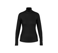 Marc Cain Collections - Baumwoll-Longsleeve mit Stehkragen black new - Gr. - 38
