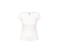 Marc Cain Collections - Baumwollstretch-Shirt mit Cutout off-white - Gr. - 38