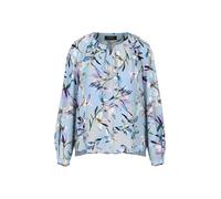 Marc Cain Collections - Bluse mit Allover-Lilienprint magical blue - Gr. - 38