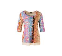 Marc Cain Collections - Bunt bedrucktes T-Shirt dark summer sky - Gr. - 40