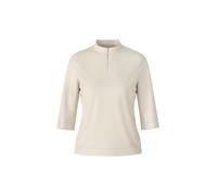 Marc Cain Collections - Elegantes T-Shirt mit Stehkragen smoke - Gr. - 44