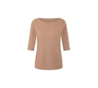 Marc Cain Collections - Halbarm-T-Shirt mit Schmuckband-Details warm taupe new - Gr. - 42