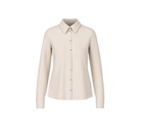 Marc Cain Collections - Hemdbluse aus Baumwollstretch smoke - Gr. - 34