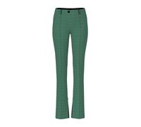 Marc Cain Collections - Hose SYDNEY mit Fischgratmuster dark jade green - Gr. - 34
