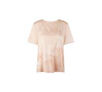 Marc Cain Collections - Kurzarm-Blusenshirt aus reiner Seide warm taupe new - Gr. - 34