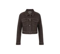 Marc Cain Collections - Kurze Jeansjacke mit Lurexgarn seal brown - Gr. - 38