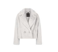 Marc Cain Collections - Kurzer Fake-Fur Outdoor Mantel vapor blue - Gr. - 42
