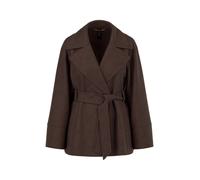 Marc Cain Collections - Kurzmantel aus Wolle seal brown - Gr. - 42