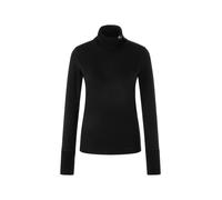 Marc Cain Collections - Longsleeve mit gestricktem Kragen black - Gr. - 40
