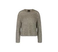 Marc Cain Damen Strickpullover mit Pailletten, khaki, Gr. 38